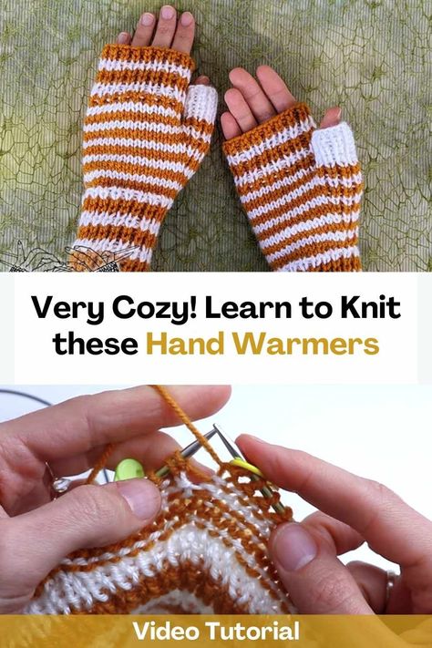 Knitted Hand Warmers, Hand Jive, Hello How Are You, Learn To Knit, Stylish Scarves, Learn How To Knit, How To Knit, Jive, Free Knitting Pattern