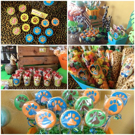 Go Diego Go Party! Go Diego Go Birthday Party, Dora Party, Lake Birthday, Dora Birthday, Diego Go, Go Diego Go, Party Decoration Ideas, Safari Theme Party, Birthday Themes For Boys