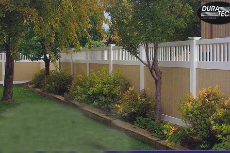 Landscape: Back - Fence Line Fence Lining Landscape, Garden Ideas Along Fence Line, Railroad Ties Landscaping, Landscaping Fence, Privacy Fence Landscaping, Landscaping Along Fence, Railroad Ties, Country Fences, Modern Backyard Landscaping