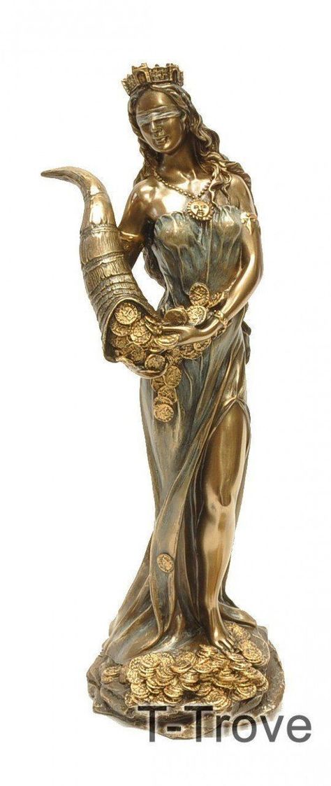 Goddess Fortuna, Elegant Words, Horn Of Plenty, Roman Goddess, Bust Sculpture, The Horn, Greek Goddess, Top Collection, Collectible Figurines