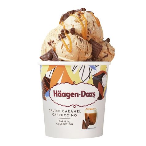 NEW 🍦 Ice Cream Häagen-Dazs is unveiling its new limited-edition flavour Salted Caramel Cappuccino Landing on shelves in Asda from 30 January for £4.90 Salted Caramel Cappuccino, Haagen Dazs Ice Cream, Ice Cream Salt, Caramel Cappuccino, Food Polls, Haagen Dazs, Flavored Salts, Ice Cream Gelato, Flavor Ice