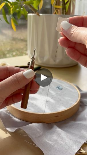 179K views · 13K reactions | Wondering how to thread your #punchneedle? I am so glad you asked! Save this video for future reference ⬇️  You can learn this technique and so much more with one of my beautifully designed punch needle embroidery kits from @thecraftersbox!   Comment FLOSS and I’ll send the link to your inbox! | Sallie Dale - Punch Needle Teacher | theurbanacres · Original audio How To Thread A Punch Needle Video, Punch Needle Videos, How To Thread, Needle Embroidery, Punch Needle Patterns, Punch Needle Embroidery, Needle Work, Embroidery Needles, 1k Views