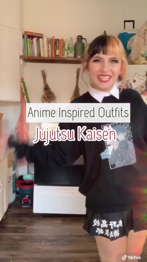 Jjk Merch Clothes, Chose Outfit Jjk, Jujutsu Kaisen Inspired Outfits, Gojo Inspired Outfit, Jjk Inspired Outfits, Jjk Outfit Ideas, Jujutsu Kaisen Outfits, Themed Outfits, Inspired Outfits