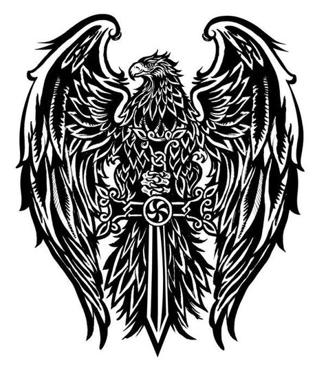 The Armenian Eagle Tattoo Eagle, German Tattoo, Wing Tattoo Men, Cross Tattoo For Men, Eagle Tattoos, Eagle Tattoo, Music Tattoos, Maori Tattoo, 자수 디자인