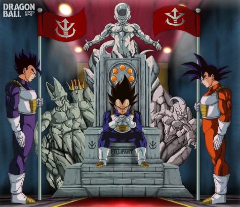 King's Throne, Prince Vegeta, Image Dbz, Dbz Super, Anime Vs Cartoon, Dragon Ball Super Artwork, Marvel Characters Art, Dbz Art, Anime Dragon Ball Goku