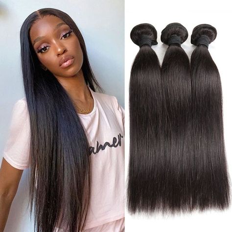 Straight Human Hair 3 Bundles Brazilian Virgin Hair Weave Bundles Silky Straight 12A Grade Unprocessed Hair Extensions Natural Black 100g/pc 22 24 26 inch Straight Weave, Brazilian Hair Extensions, Straight Human Hair Bundles, Weave Ponytail, Brazilian Hair Bundles, Brazilian Hair Weave, Human Hair Bundles, Brazilian Virgin Hair, Straight Human Hair