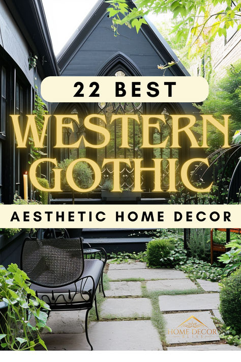 Goth Industrial Decor, Elegant Gothic Home Decor, Witchy Western Decor, Gothic Country Decor, Gothic Design Interior, Dark Southwestern Aesthetic, Cottage Gothic Aesthetic, Rustic Glam Home Decor, Gothic Cottage Decor