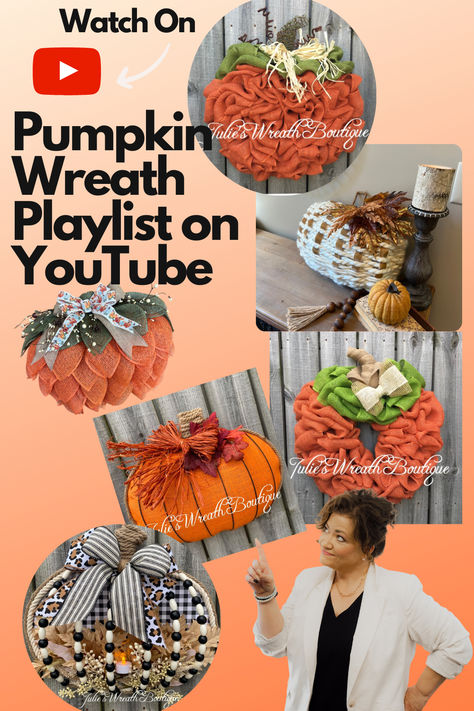 Fall is almost here! Click on this link right away and you will have access to OVER 20 VIDEOS for pumpkin wreaths with Julie's Wreath Boutique. This is definitely a must see. Julie shows you step by step in her videos how to create a pumpkin wreath and with this many options, you will be sure to find something to make for yourself and for a friend. Click today!
#youtubetutorial #pumpkinwreath #julieswreathboutique #falldecor #easydiy #frontdoorwreath #fallwreath Pumpkin Wire Wreath Form Dollar Tree Ideas, Pumpkin Wire Wreath Form, Half Pumpkin Wire Wreath, Fall Pumpkin Wire Wreath, Wire Pumpkin Wreath Dollar Tree Ribbon, Pumpkin Wreath Tutorial, Fall Front Porch Ideas, Saving Money Diy, Diy Floral Wreath