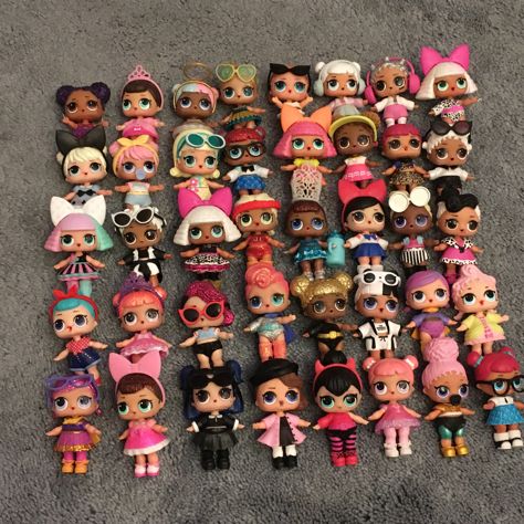 My daughter’s LOL doll collection! #lolsurprise #loldolls #mgaentertainment Lol Doll Aesthetic, Lol Doll House, Lols Dolls, Lol Toys, Lol Suprise, Lol Doll, Lol Surprise Dolls, Bunny Mom, Nostalgic Toys