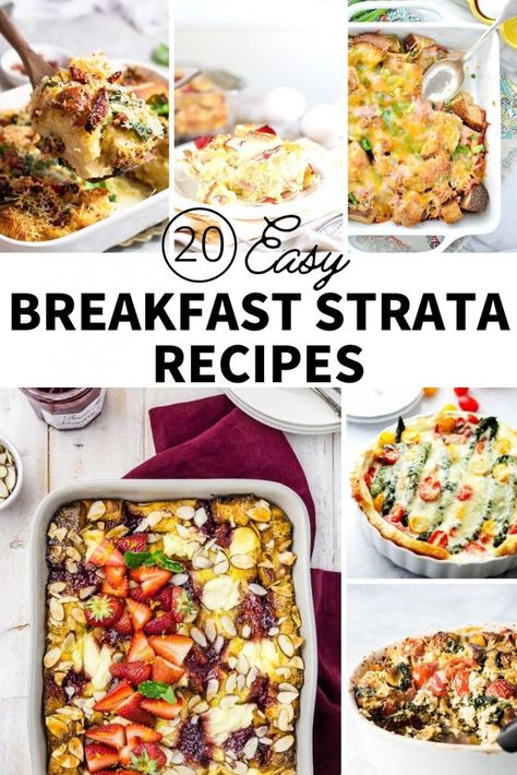 Family Stone Strata Recipe, Easter Brunch Strata, Ground Beef Strata, Healthy Strata Recipes, Christmas Breakfast Strata, Christmas Strata Recipes, Egg Strata Recipes Overnight Breakfast, Strata Recipes Breakfast Overnight, Strada Recipe Breakfast