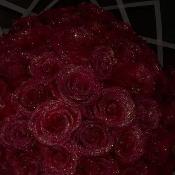 Fleur Luxe on Instagram Roses Glitter, Hot Pink Roses, Glitter Roses, Pink Glitter, Birmingham, Pink Roses, Florist, Hot Pink, Roses