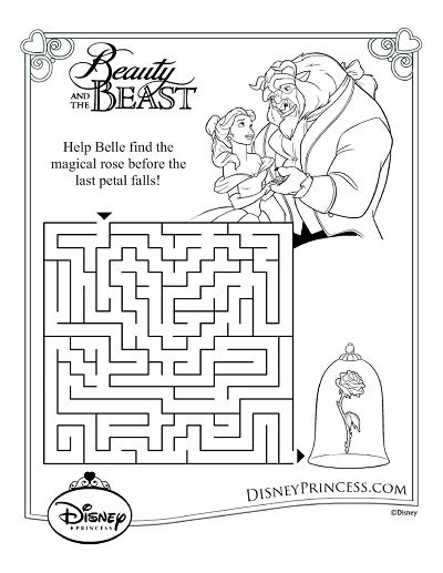 Disney’s Beauty and the Beast Printables, Coloring Pages and Activities – SKGaleana Beauty And The Beast Printables, Beauty And The Beast Crafts, Disney Princess Activities, Princess Activities, Disney Activities, Poster Punk, Disney Princess Tattoo, The Beauty And The Beast, Alternative Disney