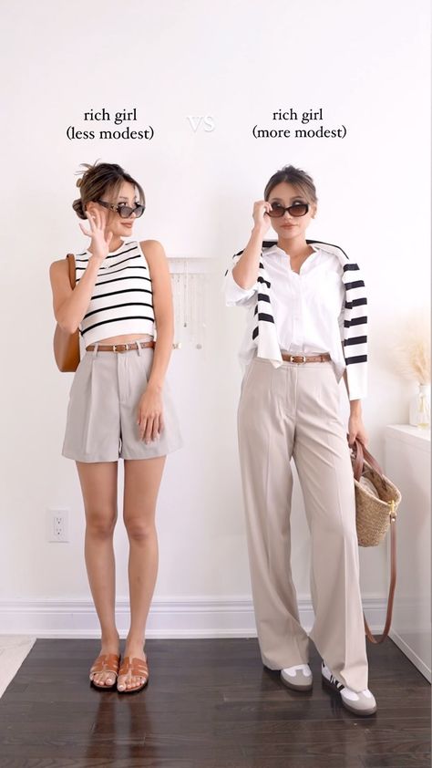 Which one r u? less modest vs more modest (but both rich!!) #modestfashion #style #fallfashion… The post less modest vs more modest appeared first on Kerina Mango. Modest Vs Immodest, Modest Pool Outfit, Summer Office Attire Women, Summer Office Attire, Kerina Wang, 2024 Lookbook, Office Attire Women, Hot Weather Outfits, Modest Summer Fashion