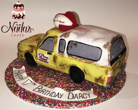 3D Pizza Planet Truck Birthday Cake Pizza Planet Cake, Pizza Planet Truck, Truck Birthday Cake, Truck Birthday Cakes, Planet Cake, Truck Cake, Pizza Planet, Truck Birthday, Little Tikes