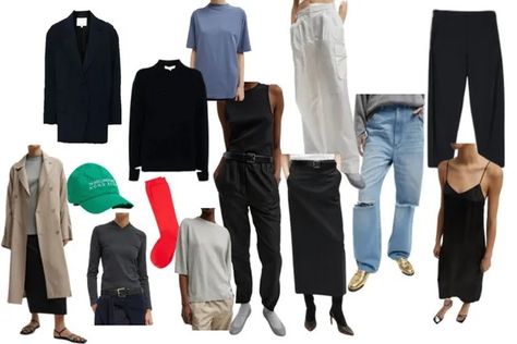 THE STARTER CLOSET IN 10 PIECES - by Amy smilovic Amy Smilovic, Balloon Skirt, Crepe Blazer, Big Sweaters, The Foundation, Low Waisted, Oversized Tee, Fashion Essentials, Foundation