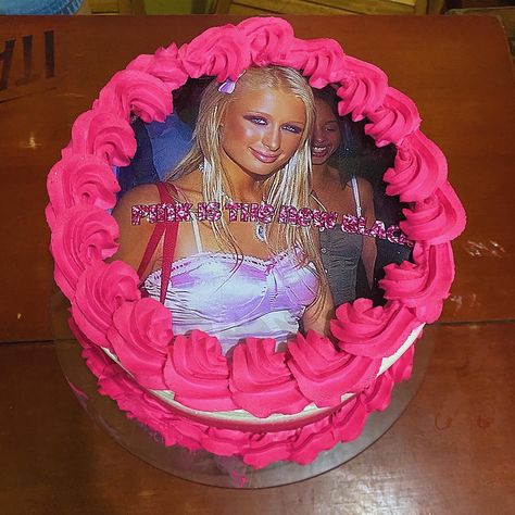 #parishilton #y2k #y2kaesthetic #2000s #cake Y2k Cakes Birthday, 2000s Cake Ideas, 2000s Cake, Y2k Birthday Cake, Y2k Cake, Parishilton Y2k, 2000s Theme, Flan Cake, Sweet 16 Birthday Cake