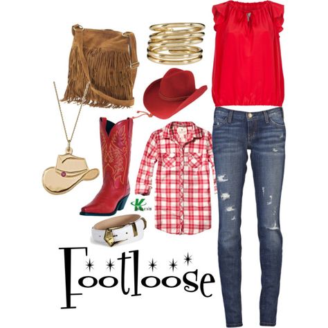 Footloose Costumes Ideas, Footloose Hair, Footloose Outfits, Footloose Costumes, Footloose 2011, Red Cowboy Boots Outfit, 80s Costumes, Outfit Vaquero, Dress Up Ideas