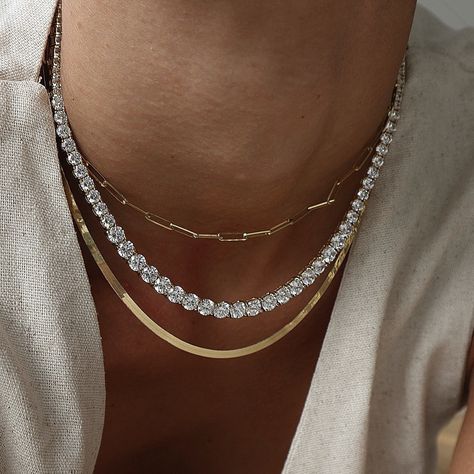 Elevate your elegance with our timeless diamond tennis necklace 💎✨ Handcrafted in Italy with precision and passion, each stone radiates luxury and sophistication. Perfect for any occasion, this classic piece brings a touch of brilliance to your everyday look. #Capucelli #DiamondTennisNecklace #HandcraftedJewelry #ItalianDesign #LuxuryStyle Diamond Tennis Necklace, Tennis Necklace, Italian Design, Everyday Look, Handcrafted Jewelry, Diamond Necklace, Tennis, In Italy, Diamonds