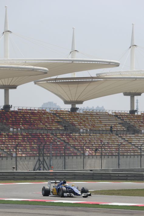 On Track w/the #SauberF1Team at the 2015 #F1 Chinese GP F1 Circuits, Marcus Ericsson, Chinese Grand Prix, Team Pictures, Race Track, Formula One, Pilots, Grand Prix, Formula 1