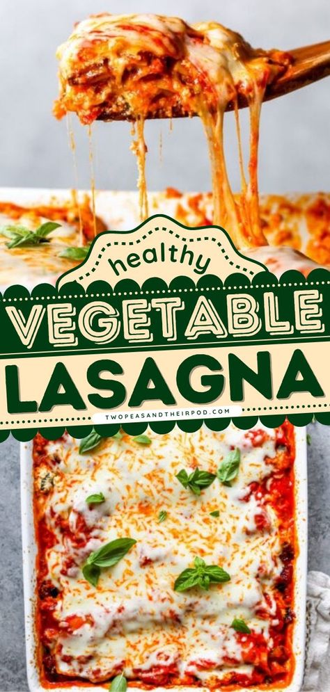 Vegetable Lasagna, easy comfort food, tasty dinner recipes Vegetables Lasagna, Vegetable Lasagna Recipe, Lasagna Recipe With Ricotta, Classic Lasagna Recipe, Vegetarian Lasagna Recipe, Lasagna Roll, Veggie Lasagna, Vegetarian Lasagna, Vegetable Lasagna