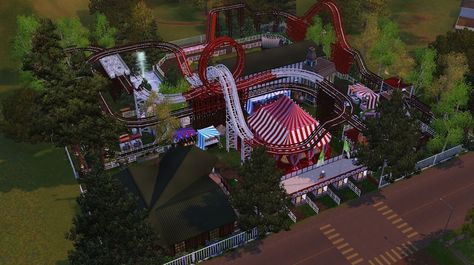 Festival Grounds, The Sims 3, Different Seasons, Home Icon, All Games, Sims 3, Sky High, Holiday Tree, Amusement Park