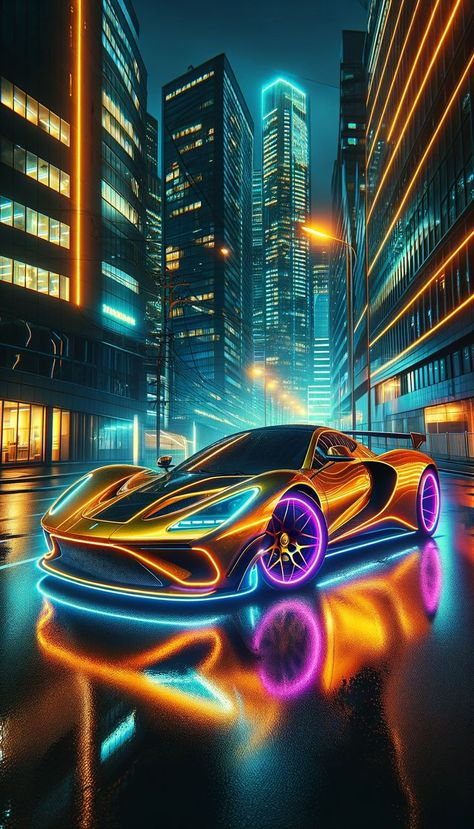 Car iPhone Wallpaper Car Animation, Neon Car, City Backdrop, Car Iphone Wallpaper, Red Background Images, Best Wallpaper Hd, Cool Car Drawings, Cool Car Pictures, Neon Nights