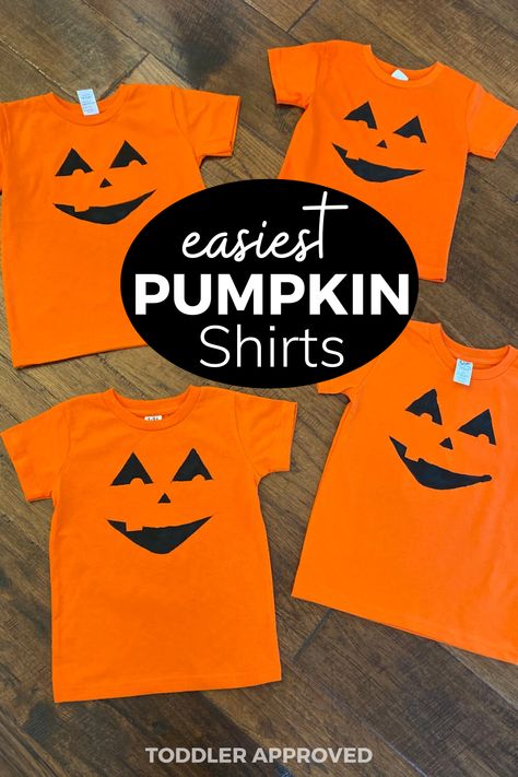 Pumpkin Shirt Ideas, Diy Fall Shirts, Halloween Diy Shirts, Classroom Halloween Costumes, Easy Halloween Tshirt Costume, Pumpkin Diy Costume, Pumpkin Costume Kids, Diy Pumpkin Costume Kids, Diy Pumpkin Costume