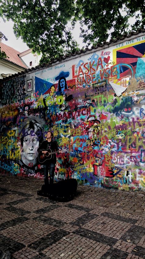 John Lennon Wall Prague, Czech Republic John Lennon Wall Prague, John Lennon Wall, Czech Republic, John Lennon, Prague, In This Moment, Wall