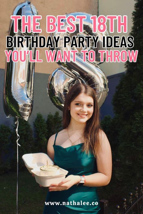 Here are 52 ways you as an 18-year-old can throw your birthday party!! These 18th birthday party ideas are also so good that your friends will never forget it! 18th Bday Party Ideas Daughters, 17th Birthday Party Ideas At Home, Elegant 18th Birthday Party Ideas, 18th Birthday Centerpieces, 18th Birthday Party Themes Decoration, 18th Bday Party Themes, 18th Birthday Party Ideas Activities, 18th Birthday Party Ideas At Home, 18th Birthday Decoration Ideas