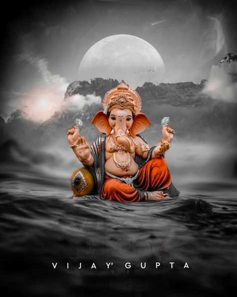 Ganpati Bappa Dp For Whatsapp, Ganesh Dp For Whatsapp Hd, Ganpati Bappa Background, Ganpati Bappa Wallpapers Full Hd 1080p, Ganpati Bappa Editing Background, Indian Holidays, Ganpati Picture, Ganesha Artwork, Ganesha Chaturthi