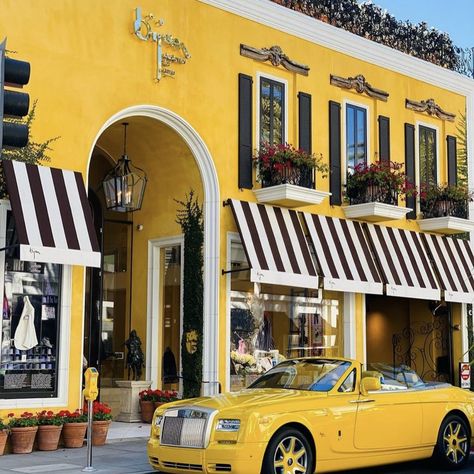 The car we all know and love @houseofbijan ✨ #OnlyOnRodeo 📸: @beverlyhillsplus Luxury Shopping, Yellow, Luxury Car, Rodeo Drive, 90210 Rodeo Drive Shopping, Rodeo Drive, City Of Angels, Luxury Shopping, Luxury Car, Rodeo, Luxury Cars, Drive, Yellow