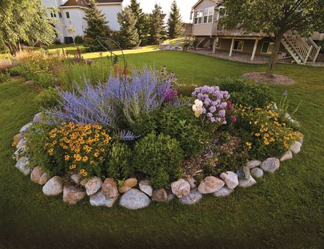 Growing A Garden, Front Garden Landscape, Small Front Yard Landscaping, Rock Garden Design, Front Yard Garden Design, Front Landscaping, Rock Garden Landscaping, Garden Yard Ideas, Front Yard Garden