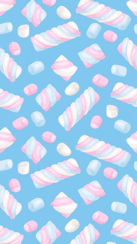 Candy Background Aesthetic, Marshmallow Wallpaper, Candy Drawing, Candy Pattern, Computer Wallpaper Desktop Wallpapers, Food Wallpaper, Hello Kitty Iphone Wallpaper, Apple Watch Wallpaper, More Wallpaper