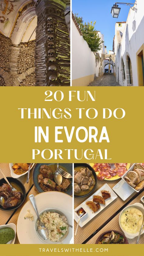 Things To Do In Evora Evora Portugal, Trip To Portugal, Portugal Vacation, Portugal Porto, Cool Things To Do, Stunning Architecture, Europe Travel Guide, Cool Things, Portugal Travel