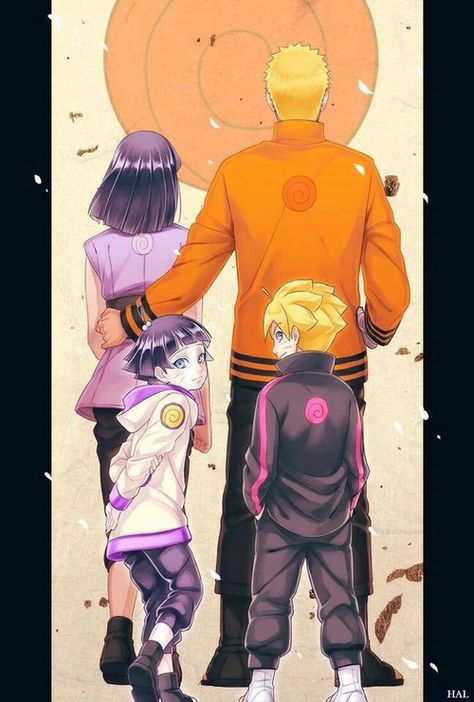 Naruto Uzumaki Boruto Uzumaki Hinata Hyuga Himawari Uzumaki Naruto Und Hinata, Naruto Y Hinata, Naruto Gaiden, Naruto Family, Uzumaki Family, Naruto Couples, Uzumaki Boruto, Boruto Naruto Next Generations, Naruto And Hinata