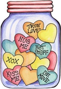 Candy jar full of love (15 pieces) Valentine Clip Art Free Printables, Valentine Images Clip Art, Valentine Hearts Printable, Valentines Day Art Painting, Valentines Day Clip Art, Mason Jar Clip Art, Valentine Clip Art, Lots Of Hearts, Hearts Clipart