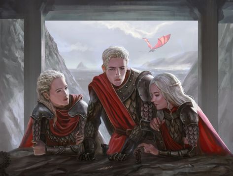 Aegon's Conquest, Dessin Game Of Thrones, Visenya Targaryen, Breathing Fire, Game Of Thrones Artwork, Got Dragons, Targaryen Art, Asoiaf Art, Targaryen Aesthetic