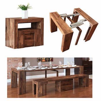 Expand Table, Transformer Table, Table With Bench, Space Saving Dining Table, Convertible Furniture, Expandable Dining Table, Folding Furniture, Smart Furniture, Decoration Inspiration