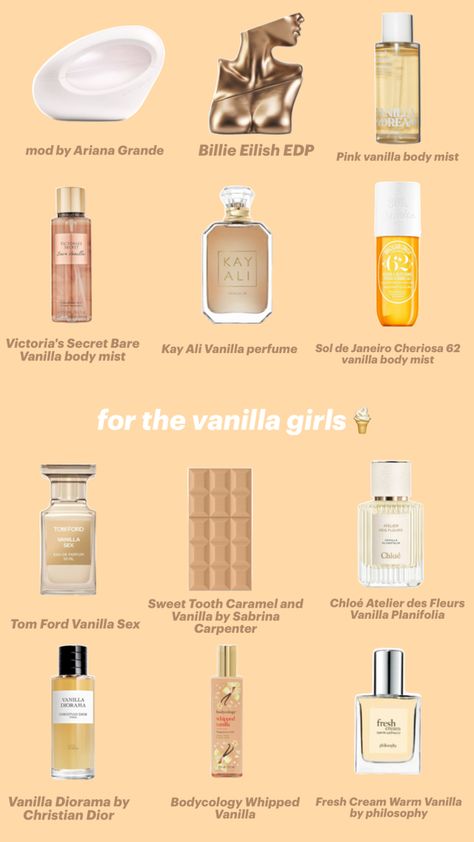 Perfume And Body Spray Combo, Most Complimented Perfume, Summer Perfumes For Women, Fragrance Combos, Vanilla Smell, Fragrance Lab, Summer Perfume, Perfumes For Women, Fragrances Perfume Woman