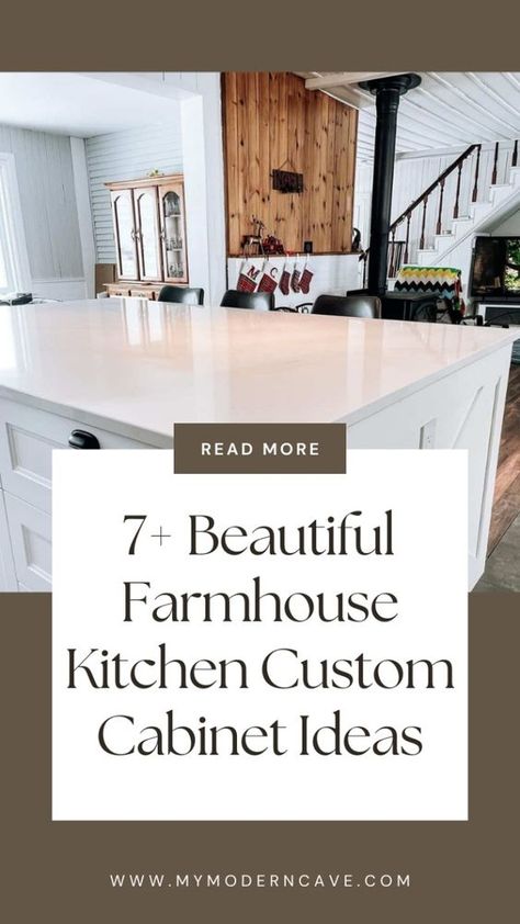 Elevate the look of your high-end farmhouse kitchen with these gorgeous custom cabinet end panel designs! From intricate patterns to sleek minimalist styles, find inspiration to transform your space into a true showstopper. Unique Farmhouse Kitchen, High End Cabinets, 2024 Farmhouse Kitchen Trends, Kitchen Cabinet Design Farmhouse, Farmhouse Kitchen Cabinet Ideas, Modern Farmhouse Kitchens Cabinets, Island Shapes, Panel Design Ideas, Kitchen Cabinets Farmhouse