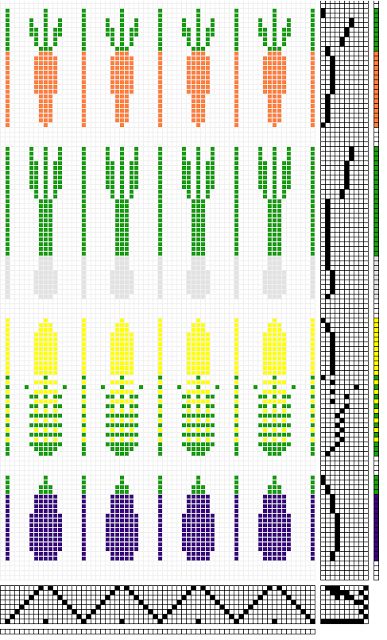 Weave-Away: Veggie towel draft modifications Rosepath Weaving Draft, 8 Shaft Weaving Patterns, 8 Shaft Weaving Drafts, Knitting Towels, Rigid Heddle Weaving Patterns, Weaving Patterns Design, Towel Weaving, Inkle Loom, Rigid Heddle Weaving