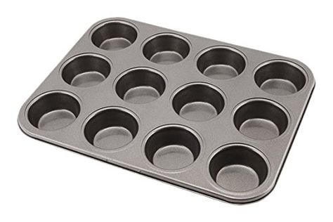 Genware NEV-MT-CS12 Carbon Steel Non-Stick Muffin Tray with 12 Cups >>> Continue with the details at the image link. #BarbecueandOutdoorDining Cupcake Tray, Tool Cake, Muffin Tray, Egg Tart, Cupcake Pan, Pie Pan, Mini Donuts, Bakeware Set, Cupcake Muffins