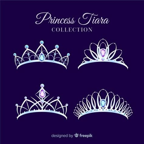 Flat silver princess tiara collection | Free Vector #Freepik #freevector #woman #crown #girl #luxury Tiara Drawing Reference, Tiara Drawing, Tiara Collection, Christmas Subway Art, Ink Link, Crown Illustration, Crown Drawing, Anime Jewelry, Ship Drawing