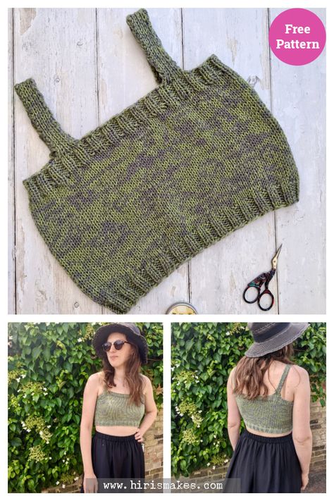 Stash Busting Tube Top Free Knitting Pattern Knit Tube Top, Go Wild, Crochet Top Pattern, Summer Tank, Free Knitting Pattern, Get Creative, Knit Outfit, Super Simple, Free Knitting