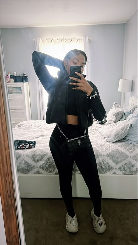 Black Outfits Baddie, Simple Baddie Outfits, College Mom, Cute Highschool Outfits, Outfits Baddie, Mom Black, Chill Fits, Cute Lazy Day Outfits, Cute Lazy Outfits