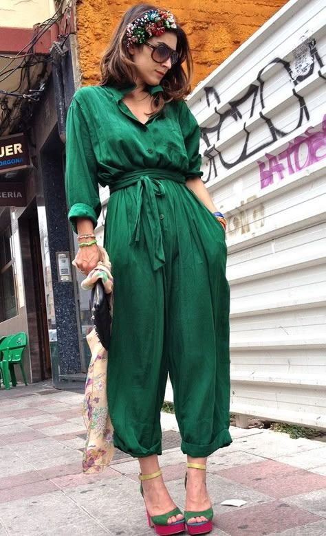 Green Jumpsuit, Long Jumpsuits, Looks Style, Look Chic, Passion For Fashion, Jumpsuits For Women, What To Wear, Fashion Beauty, Outfit Inspirations