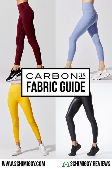 Carbon38 Fabric Guide | What and When to Wear It | Schimiggy Reviews Yoga Light, Fabric Guide, Teaching Yoga, Carbon 38, Activewear Brands, Fitness Instructor, Compression Fabric, Japanese Words, Spiritual Gangster