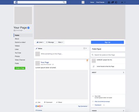 Facebook Page Mockup, Facebook Post Mockup, Facebook Profile Template, Facebook Page Template, Facebook Mockup, Facebook Background, Template Facebook, Brand Profile, Page Layout Design