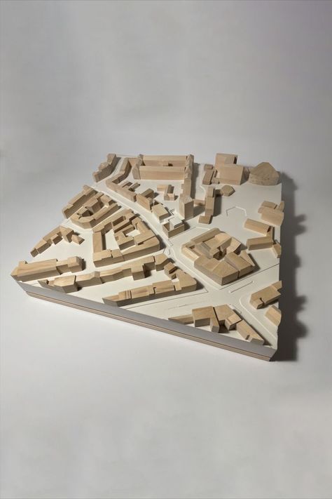 Wooden Architecture Model, Site Models Architecture, Context Model Architecture, City Model Architecture, Physical Site Model Architecture, Architectural Site Model, Architecture Massing Model, Urban Design Model, Architecture Site Model