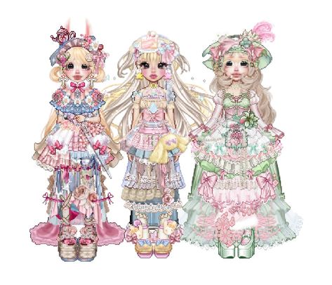 Kawaii Everskies, Everskies Kawaii, Royale High Sunset Island, Adopt Clothes, Royale High Journal Ideas, Panty And Stocking Anime, Mcbling Fashion, 2000s Coquette, Everskies Fits